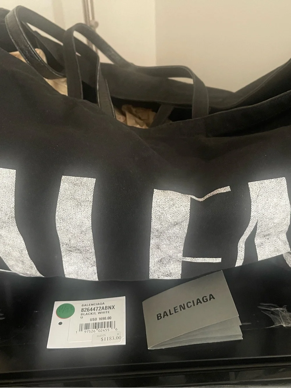 Balenciaga East West Large Canvas Tote